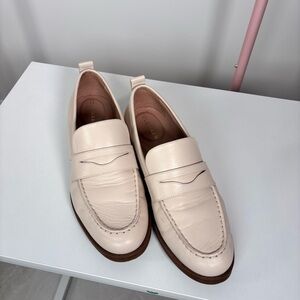 Cole Haan Cream Leather Loafers